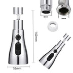 3 Modes Kitchen Sink Faucet – Stainless Steel
